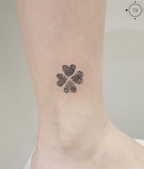 250 hình xăm mini cỏ 3 lá và 4 lá - Genztattoo