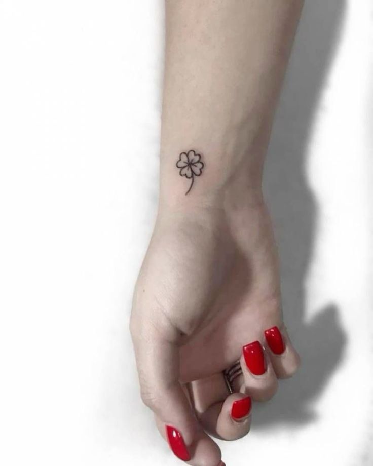 250 hình xăm mini cỏ 3 lá và 4 lá - Genztattoo