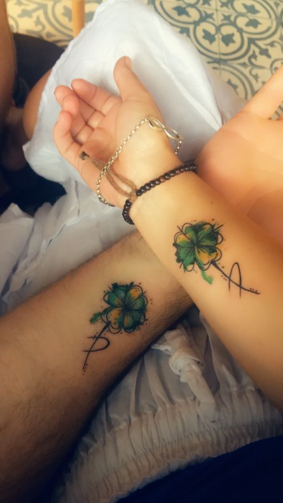 250 hình xăm mini cỏ 3 lá và 4 lá - Genztattoo