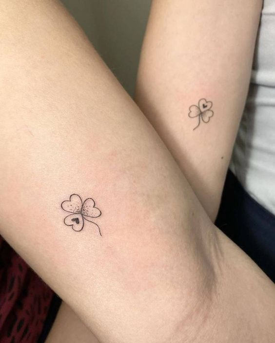 250 hình xăm mini cỏ 3 lá và 4 lá - Genztattoo