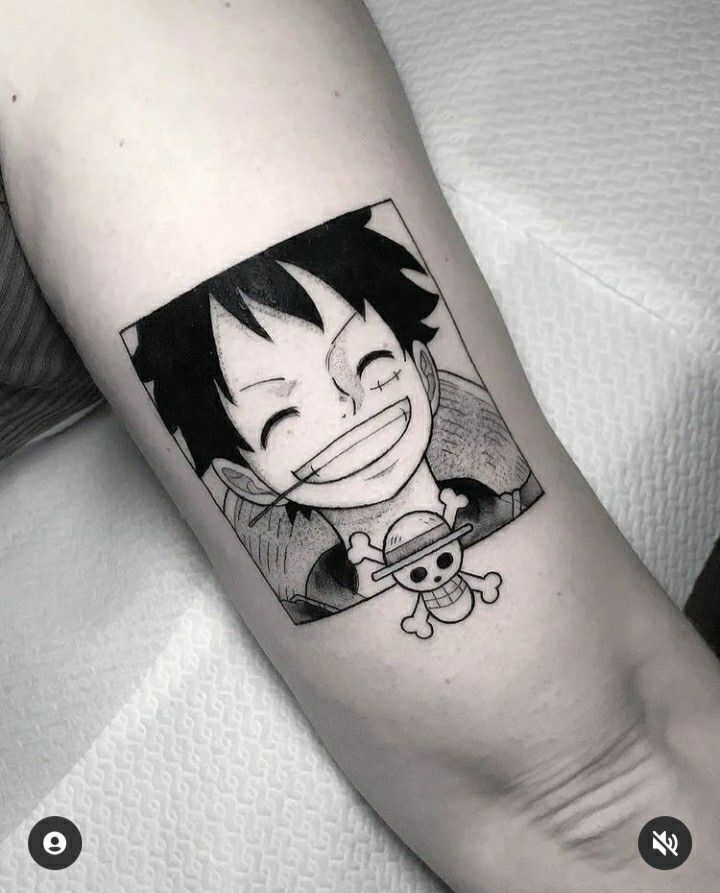 tattoo mini luffy ở tay