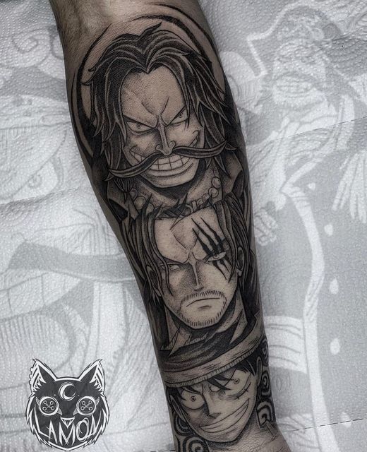 mê mẫn trước hình xăm one piece