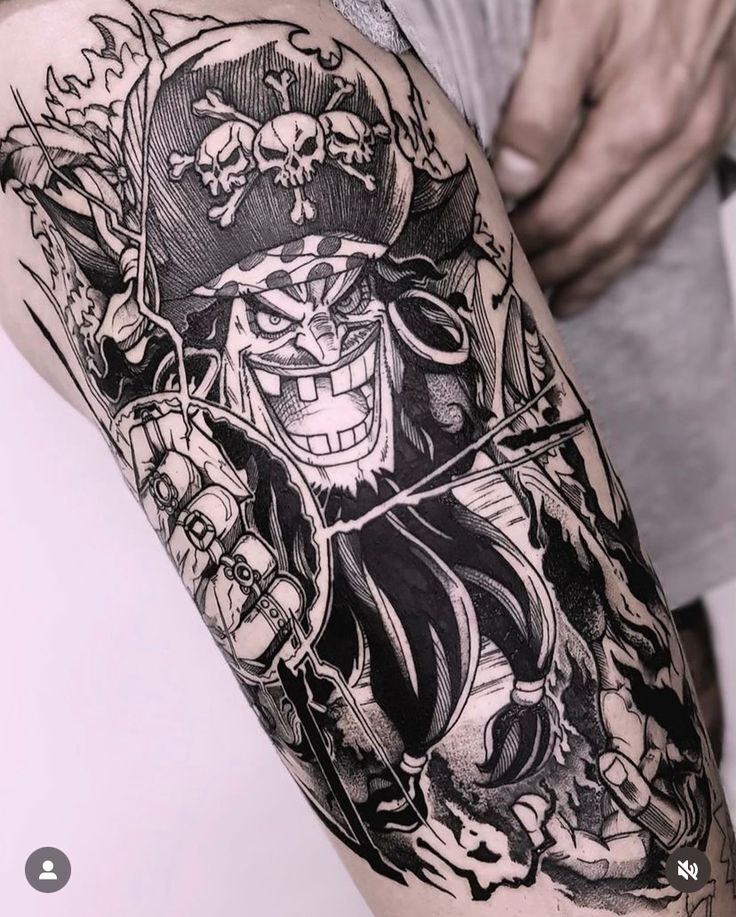 hình xăm kẻ hải tặc one piece