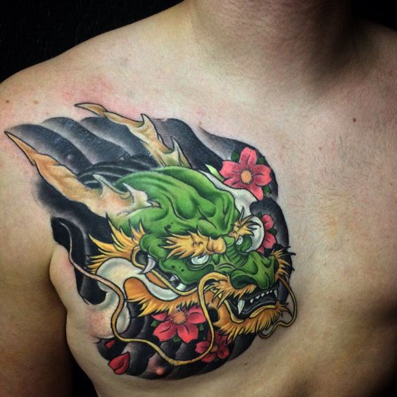 150 mẫu hình xăm rồng ở ngực cực đẹp giúp anh em lên ý tưởng - Genztattoo