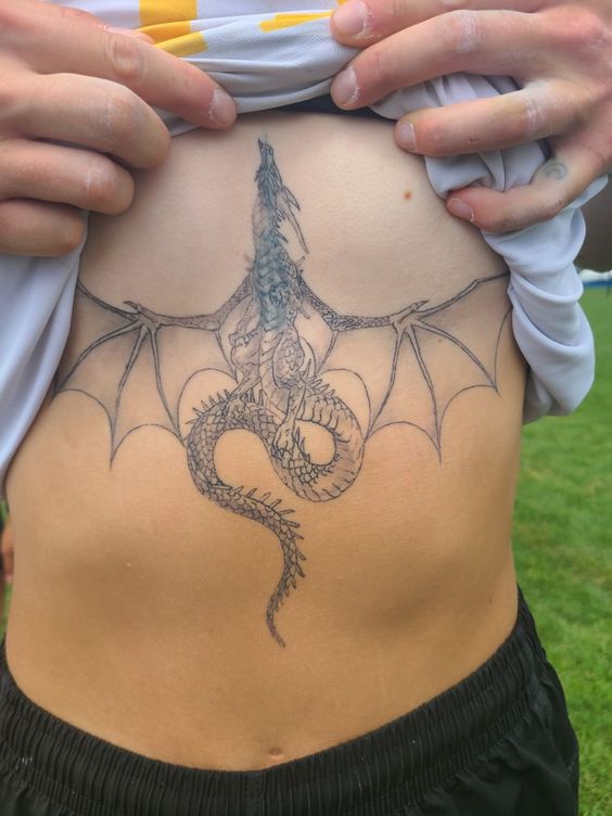 150 mẫu hình xăm rồng ở ngực cực đẹp giúp anh em lên ý tưởng - Genztattoo