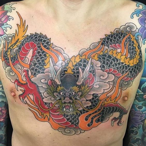 150 mẫu hình xăm rồng ở ngực cực đẹp giúp anh em lên ý tưởng - Genztattoo
