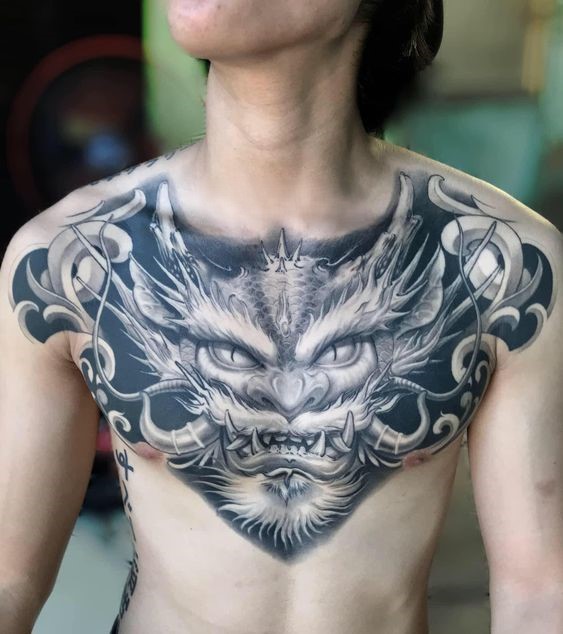 150 mẫu hình xăm rồng ở ngực cực đẹp giúp anh em lên ý tưởng - Genztattoo