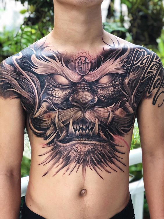 150 mẫu hình xăm rồng ở ngực cực đẹp giúp anh em lên ý tưởng - Genztattoo