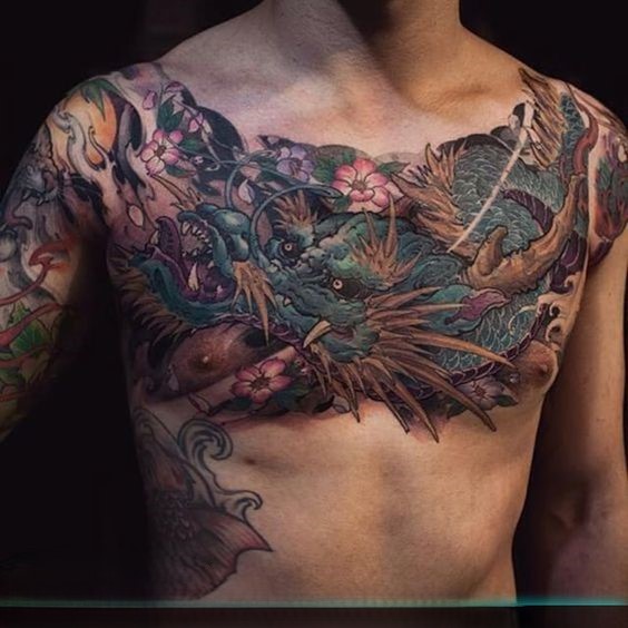150 mẫu hình xăm rồng ở ngực cực đẹp giúp anh em lên ý tưởng - Genztattoo
