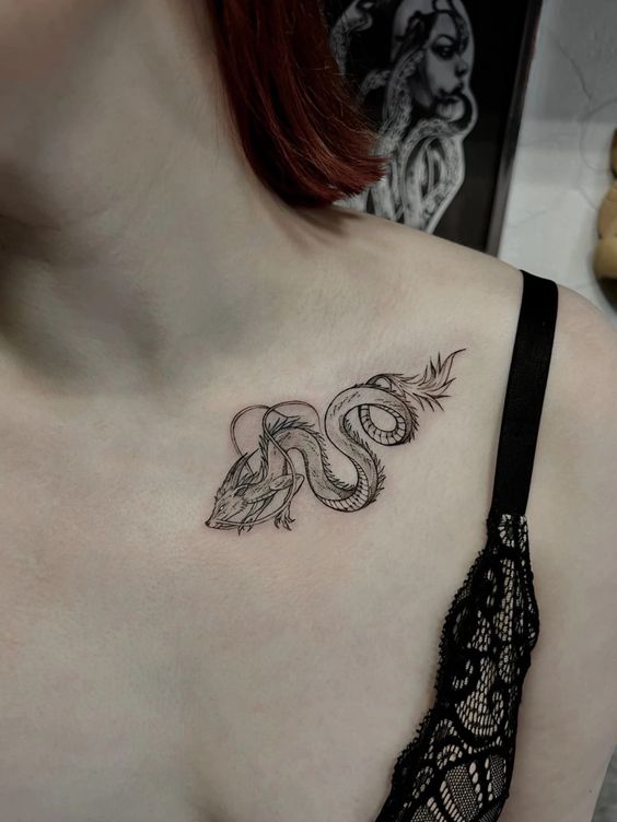 150 mẫu hình xăm rồng ở ngực cực đẹp giúp anh em lên ý tưởng - Genztattoo