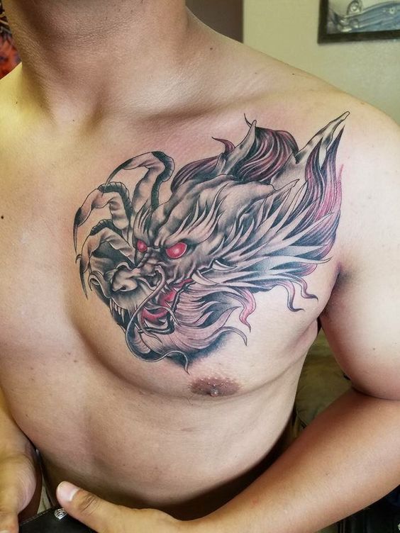 150 mẫu hình xăm rồng ở ngực cực đẹp giúp anh em lên ý tưởng - Genztattoo