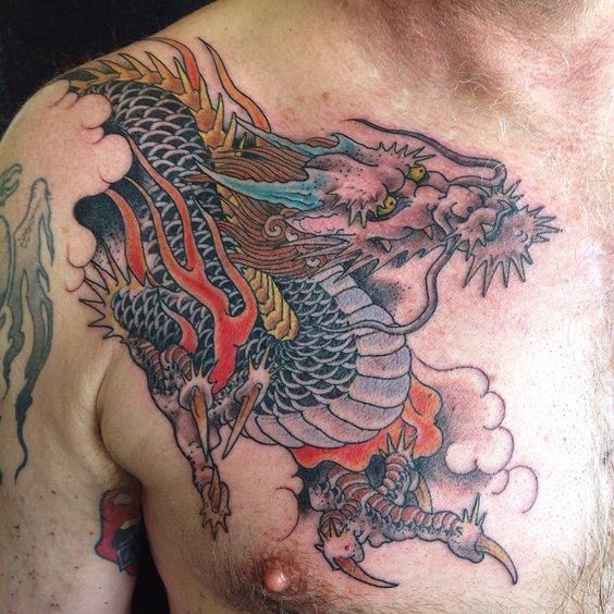 150 mẫu hình xăm rồng ở ngực cực đẹp giúp anh em lên ý tưởng - Genztattoo