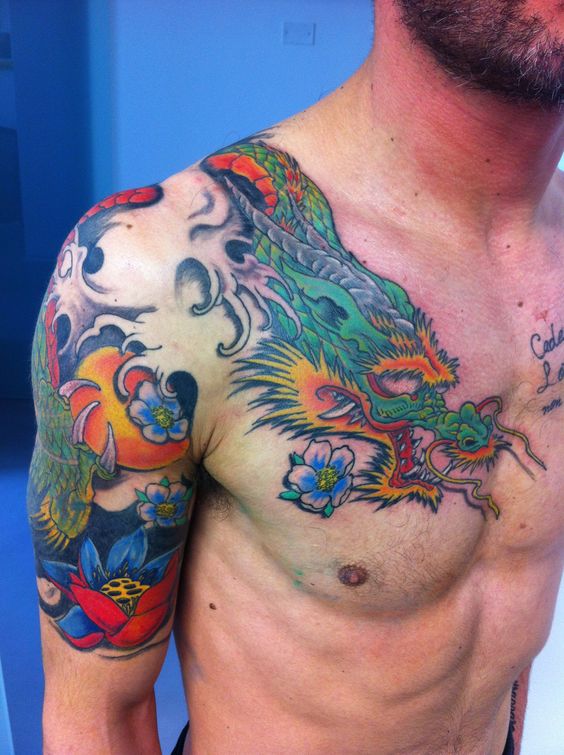 150 mẫu hình xăm rồng ở ngực cực đẹp giúp anh em lên ý tưởng - Genztattoo
