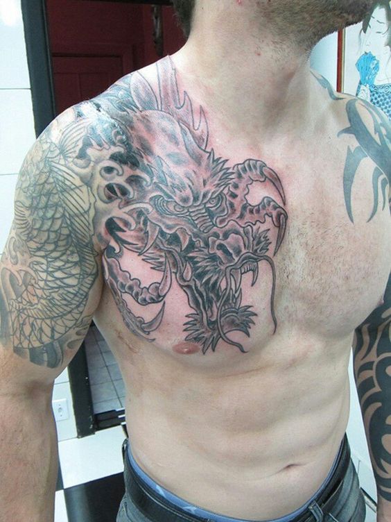 150 mẫu hình xăm rồng ở ngực cực đẹp giúp anh em lên ý tưởng - Genztattoo