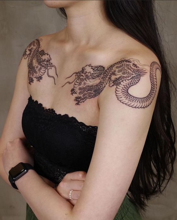 150 mẫu hình xăm rồng ở ngực cực đẹp giúp anh em lên ý tưởng - Genztattoo