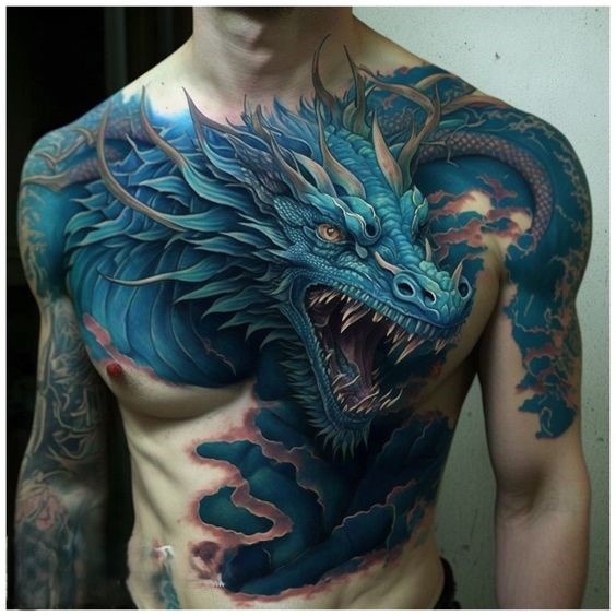 150 mẫu hình xăm rồng ở ngực cực đẹp giúp anh em lên ý tưởng - Genztattoo
