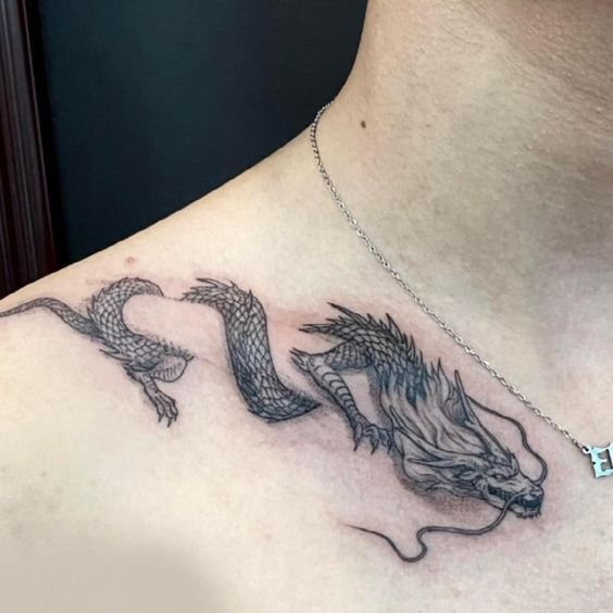 150 mẫu hình xăm rồng ở ngực cực đẹp giúp anh em lên ý tưởng - Genztattoo