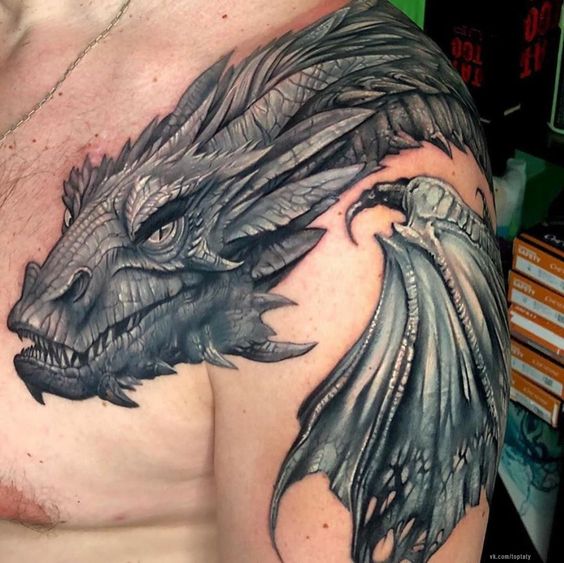 150 mẫu hình xăm rồng ở ngực cực đẹp giúp anh em lên ý tưởng - Genztattoo