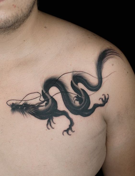 150 mẫu hình xăm rồng ở ngực cực đẹp giúp anh em lên ý tưởng - Genztattoo