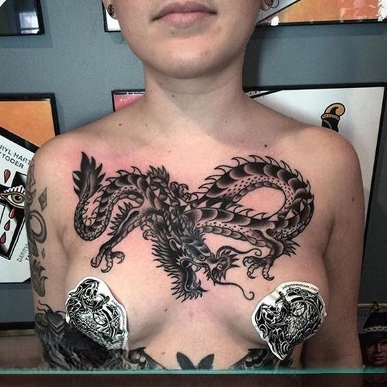 150 mẫu hình xăm rồng ở ngực cực đẹp giúp anh em lên ý tưởng - Genztattoo