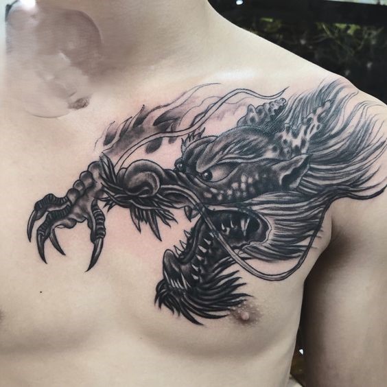 150 mẫu hình xăm rồng ở ngực cực đẹp giúp anh em lên ý tưởng - Genztattoo