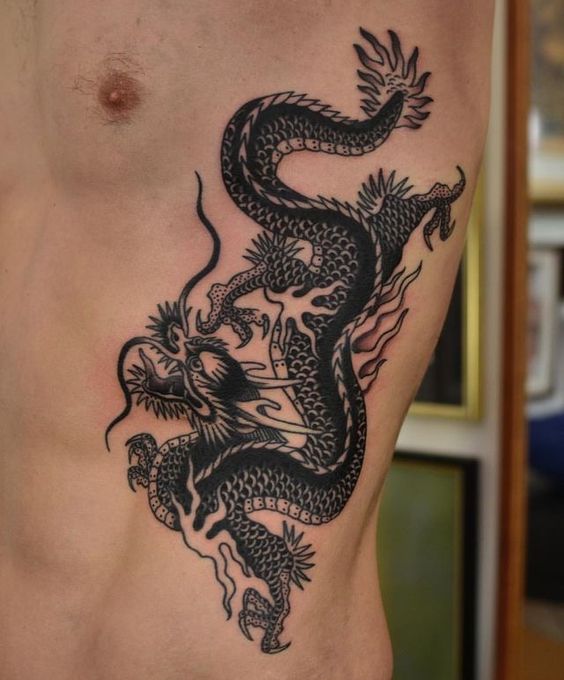 150 mẫu hình xăm rồng ở ngực cực đẹp giúp anh em lên ý tưởng - Genztattoo