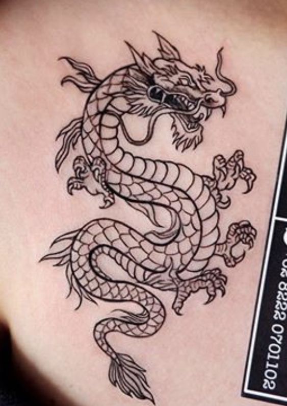 150 mẫu hình xăm rồng ở ngực cực đẹp giúp anh em lên ý tưởng - Genztattoo