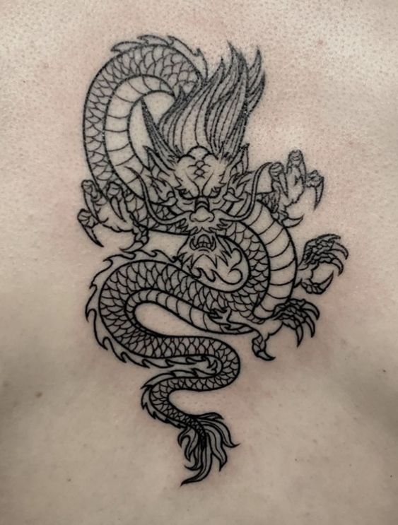 150 mẫu hình xăm rồng ở ngực cực đẹp giúp anh em lên ý tưởng - Genztattoo