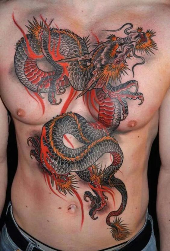150 mẫu hình xăm rồng ở ngực cực đẹp giúp anh em lên ý tưởng - Genztattoo