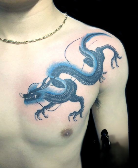 150 mẫu hình xăm rồng ở ngực cực đẹp giúp anh em lên ý tưởng - Genztattoo