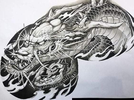 150 mẫu hình xăm rồng ở ngực cực đẹp giúp anh em lên ý tưởng - Genztattoo