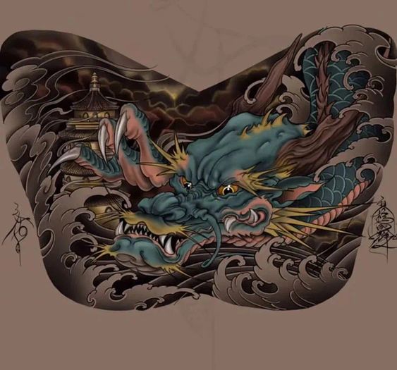 150 mẫu hình xăm rồng ở ngực cực đẹp giúp anh em lên ý tưởng - Genztattoo