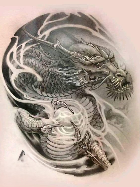 150 mẫu hình xăm rồng ở ngực cực đẹp giúp anh em lên ý tưởng - Genztattoo