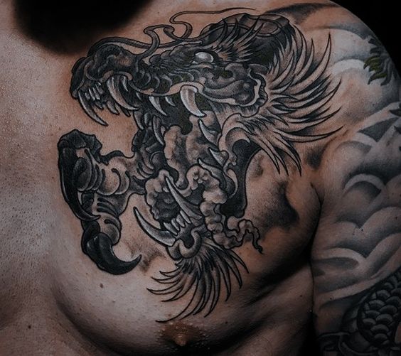 150 mẫu hình xăm rồng ở ngực cực đẹp giúp anh em lên ý tưởng - Genztattoo