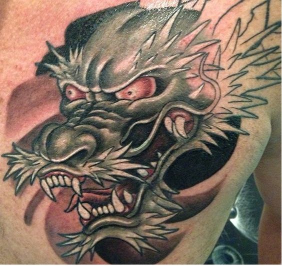 150 mẫu hình xăm rồng ở ngực cực đẹp giúp anh em lên ý tưởng - Genztattoo