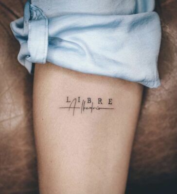tattoo cẳng tay mẫu tên độc đáo ý nghĩa