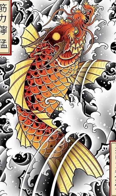999+ Hình xăm cá chép hóa rồng đẹp và ý nghĩa ở chân
