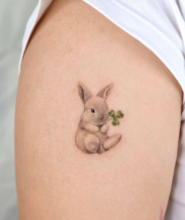 biểu tượng của sự dễ thương và đáng yêu Gợi ý 444+ hình xăm con thỏ cute, dễ thương, độc đáo - Genztattoo