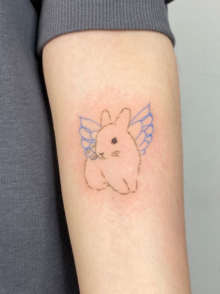 không thể rời mắt khỏi sự dễ thương của hình xăm Gợi ý 444+ hình xăm con thỏ cute, dễ thương, độc đáo - Genztattoo