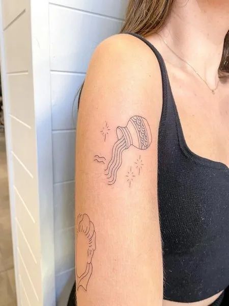 150 hình xăm cung bảo bình đẹp được tattoo bởi thợ xăm giỏi nhất