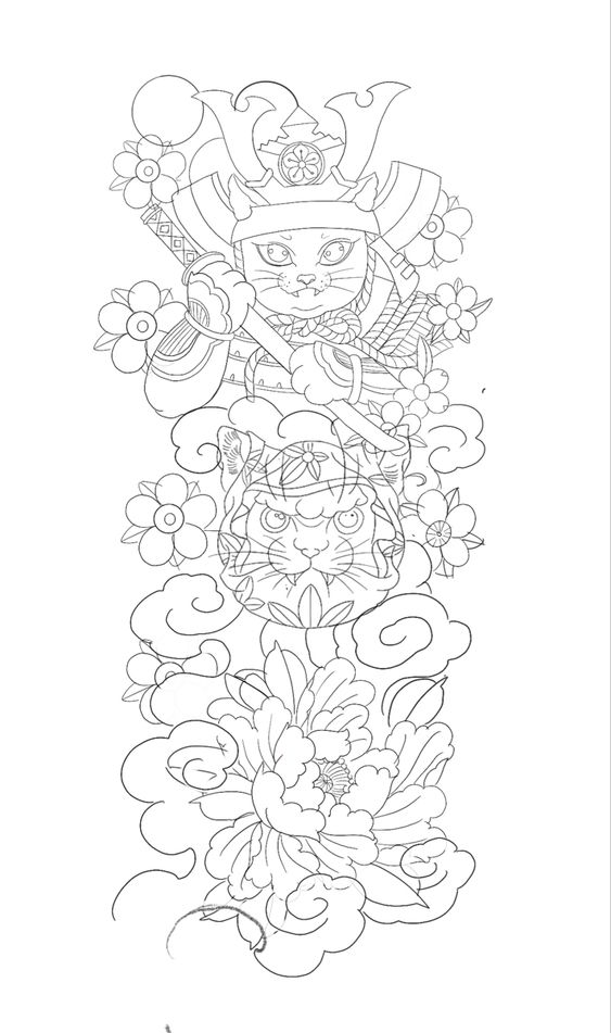 99+ hình xăm mèo thần tài ở bụng ý nghĩa - Genztattoo