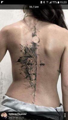 mẫu xăm mực đen tinh tế