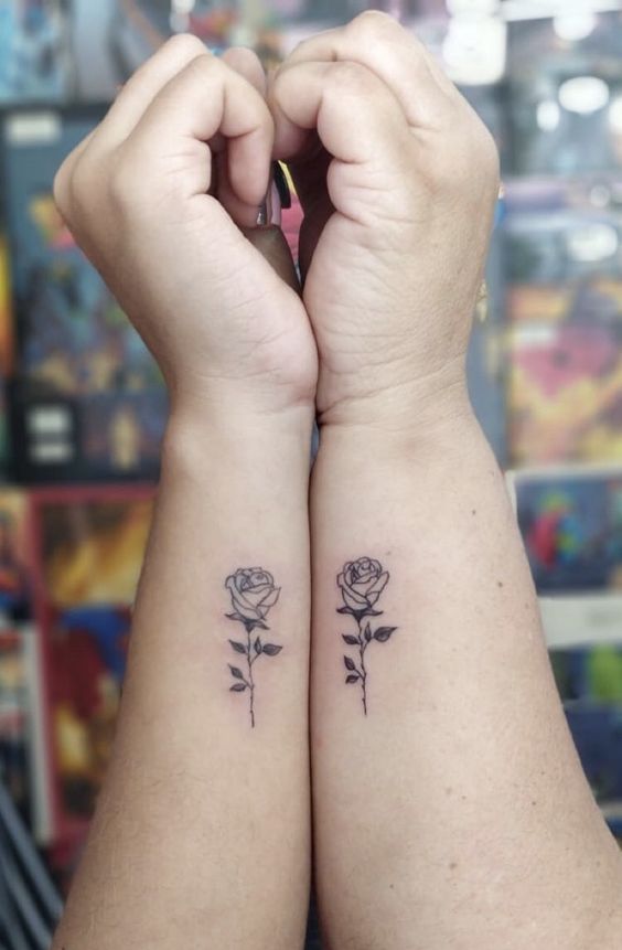 hình xăm hoa đẹp cho phụ nữ theo cặp 333+ hình xăm hoa đẹp cho nữ nhẹ nhàng và tinh tế - Genztattoo