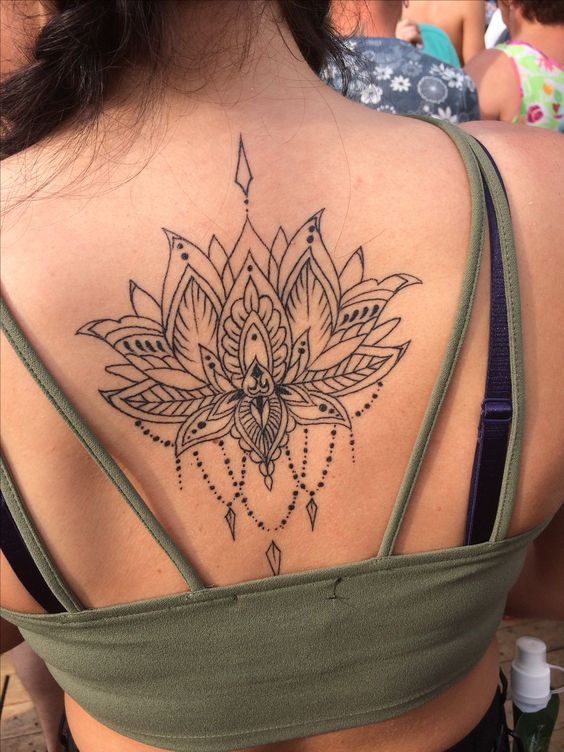 hình xăm hoa đẹp cho phụ nữ ở lưng 333+ hình xăm hoa đẹp cho nữ nhẹ nhàng và tinh tế - Genztattoo