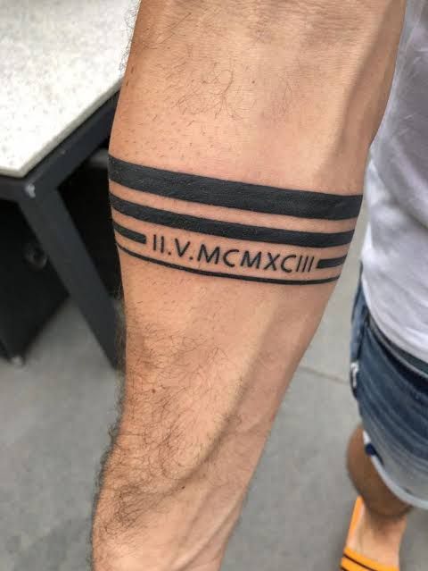 thiết kế hình xăm số la mã mini Gợi ý 333+ hình xăm la mã độc đáo và phong cách - Genztattoo