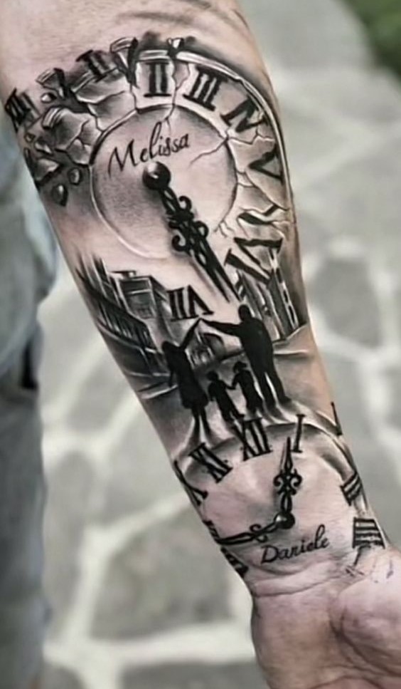 hình xăm gia đình La Mã phổ biến Gợi ý 333+ hình xăm la mã độc đáo và phong cách - Genztattoo
