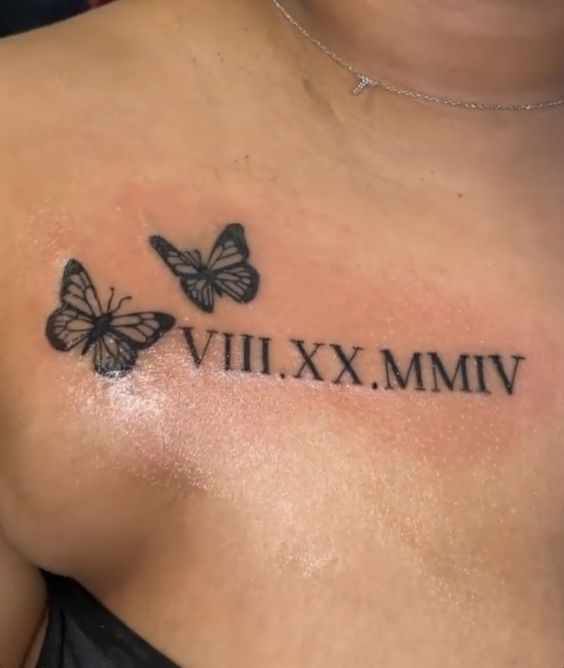thiết kế hình xăm số la mã đẹp cho phụ nữ Gợi ý 333+ hình xăm la mã độc đáo và phong cách - Genztattoo