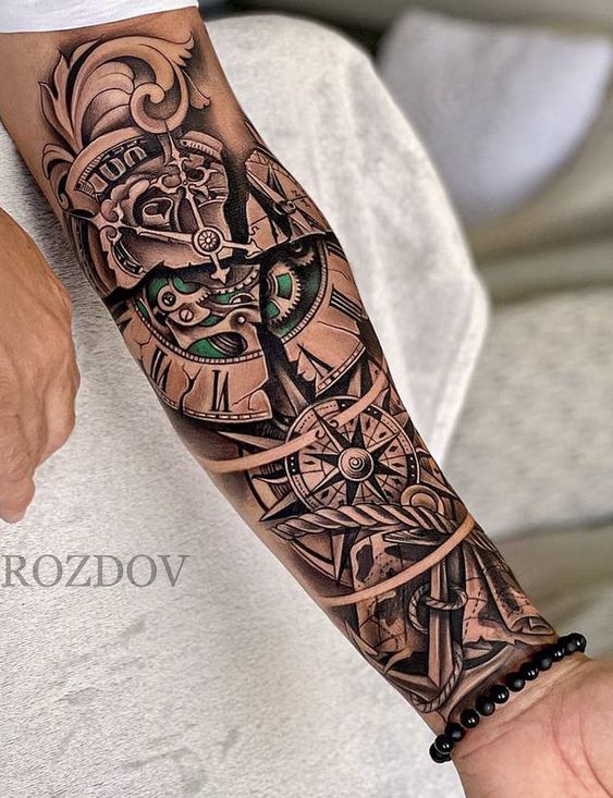 hình xăm la mã sáng tạo cho nam giới Gợi ý 333+ hình xăm la mã độc đáo và phong cách - Genztattoo
