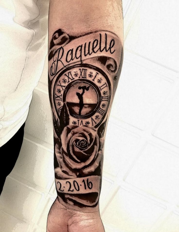 Hình xăm đồng hồ La Mã có tên Gợi ý 333+ hình xăm la mã độc đáo và phong cách - Genztattoo