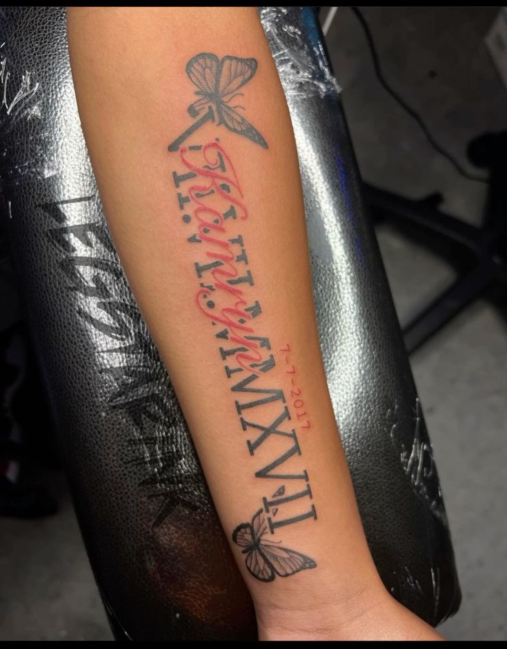 Hình xăm số La Mã ở cẳng tay Gợi ý 333+ hình xăm la mã độc đáo và phong cách - Genztattoo